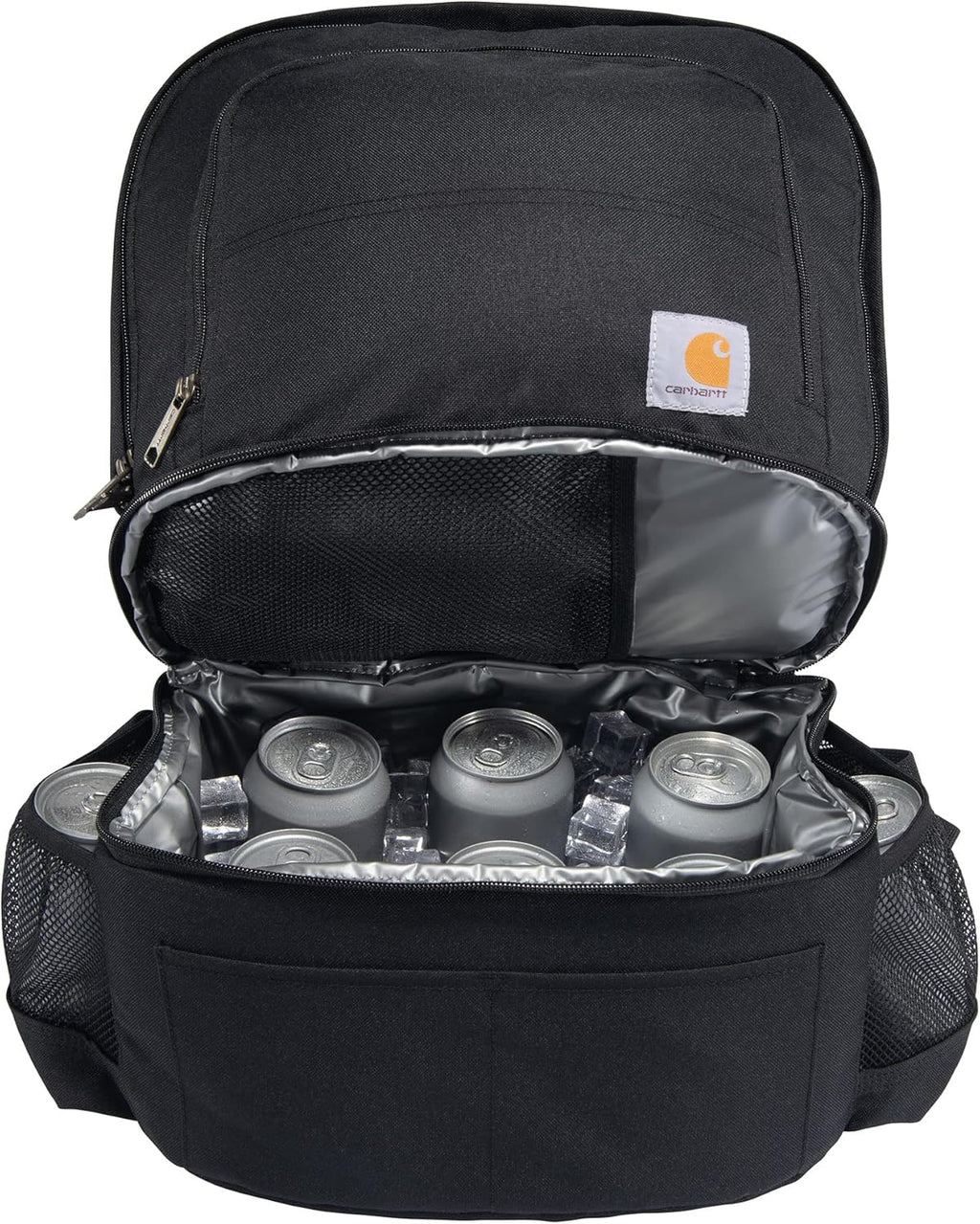 Insulated 24 Can Two Compartment Cooler Backpack, Backpack with Fully-Insulated Cooler Base